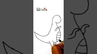 #Shorts | Cute Dinosaur Drawing | Drawing