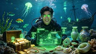 Poor guy uses X-ray eyes to find deep-sea treasures, rising from salvage worker to richest sea king.