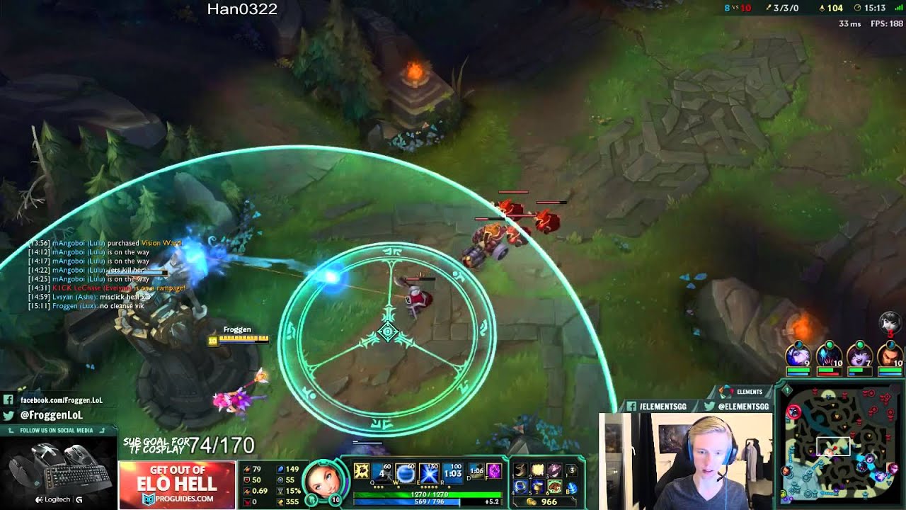 Froggen vs gilius the cook - Lux vs Viktor Mid - League of Legends