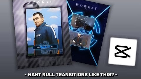 Null transition tutorial and Full text tutorial #capcut