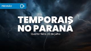 Cold front advances and storms hit Paraná and Santa Catarina | Weather Forecast 07/22/2026 Cold front advances and storms hit Paraná and Santa Catarina | Weather Forecast 07/22/2026