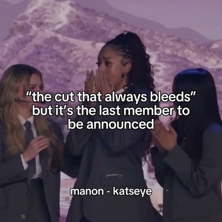 “the cut that always bleeds” but its the last member to be announced… // #enhypen #illit #katseye