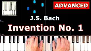 Bach - Invention No. 1 - Piano Tutorial EASY