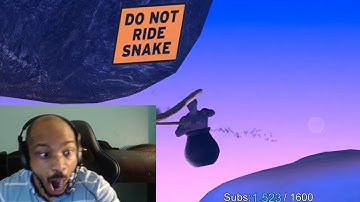 DO NOT RIDE SNAKE!! | Top  Moments of ride snake | Getting Over It with Bennett Foddy |(Compilation)