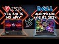 Vector 16 hx a14v vs alienware m16 r2 2024  mid gaming tech compare