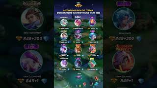 rekomendasi skin exp terbaik di event DM kuning 3 juli #mobilelegends #mlbb #eventmlbb #fypシ゚viral