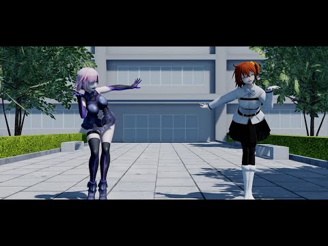 【MMD】ぐだ子とマシュでいーあるふぁんくらぶ【Fate/MMD】