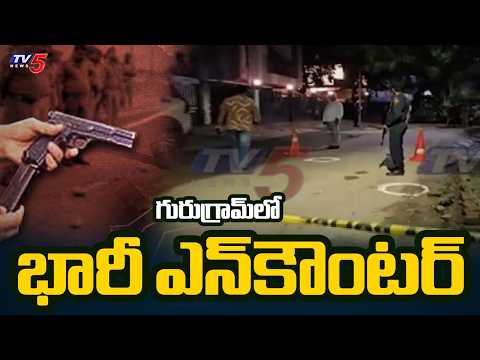 గ్యాంగ్‌స్టర్ల నెట్‌వర్క్‌పై పంజా..Massive Encounter At Gurugram | 4 Gangsters Dead | TV5 News - TV5NEWS