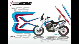 2023 Bmw F650 Funduro Sticker Kit By Bckustoms