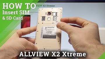 How Insert SIM and SD in ALLVIEW X2 Xtreme |HardReset.info