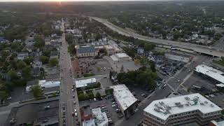 Summer Sunset over Grand Rapids, Mi by drone