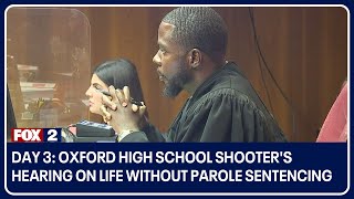 Oxford High School shooter's hearing on life without parole sentencing