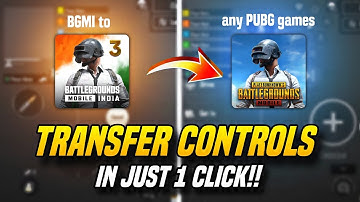 (New method)Transfer BGMI controls to any PUBG MOBILE versions in just 1 click🔥