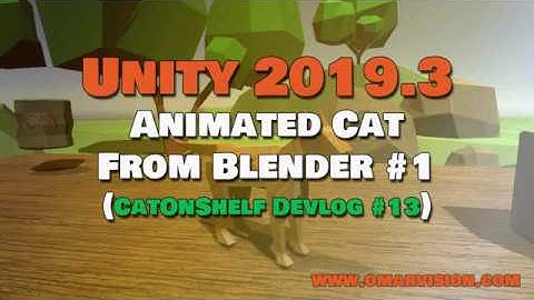 Cat Blender to Unity #1 - Export FBX, Animation Controller