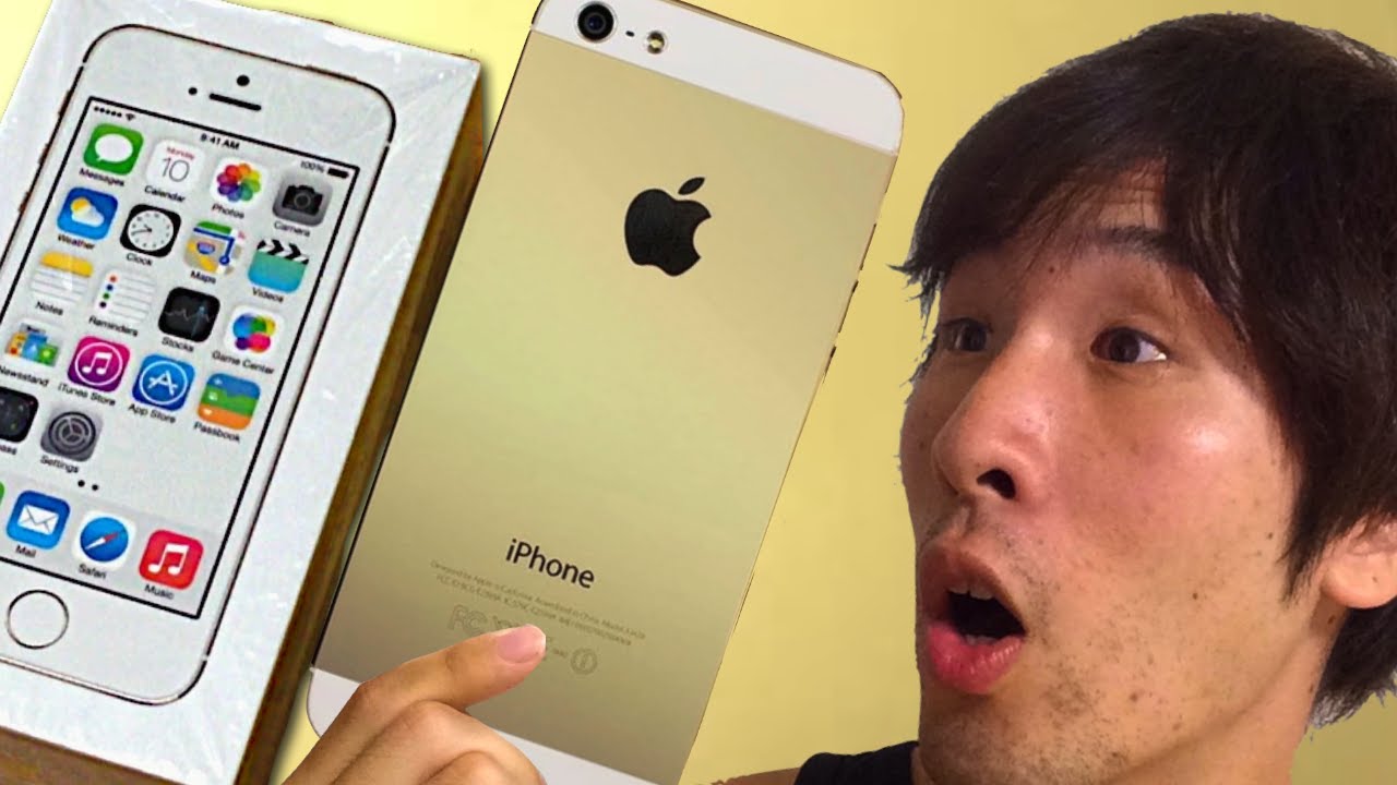 ゴールドiPhone5s〉前編 ☆パケジ・本体☆ - YouTube