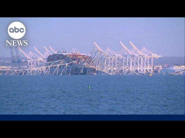 Francis Scott Key Bridge In Baltimore Maryland Struck By Container Ship