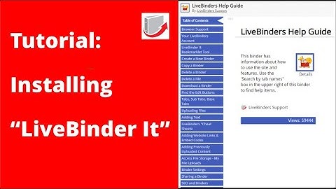 Digital Binders: Installing "LiveBinder It"