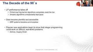 Optimization: Past, Present, Future with Dr. Robert Bixby screenshot 4