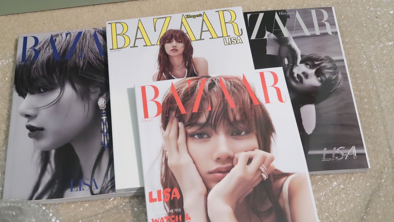 BLACKPINK 블랙핑크 LISA HARPER BAZAAR KOREA JUNE 2023 COVER A,B,C