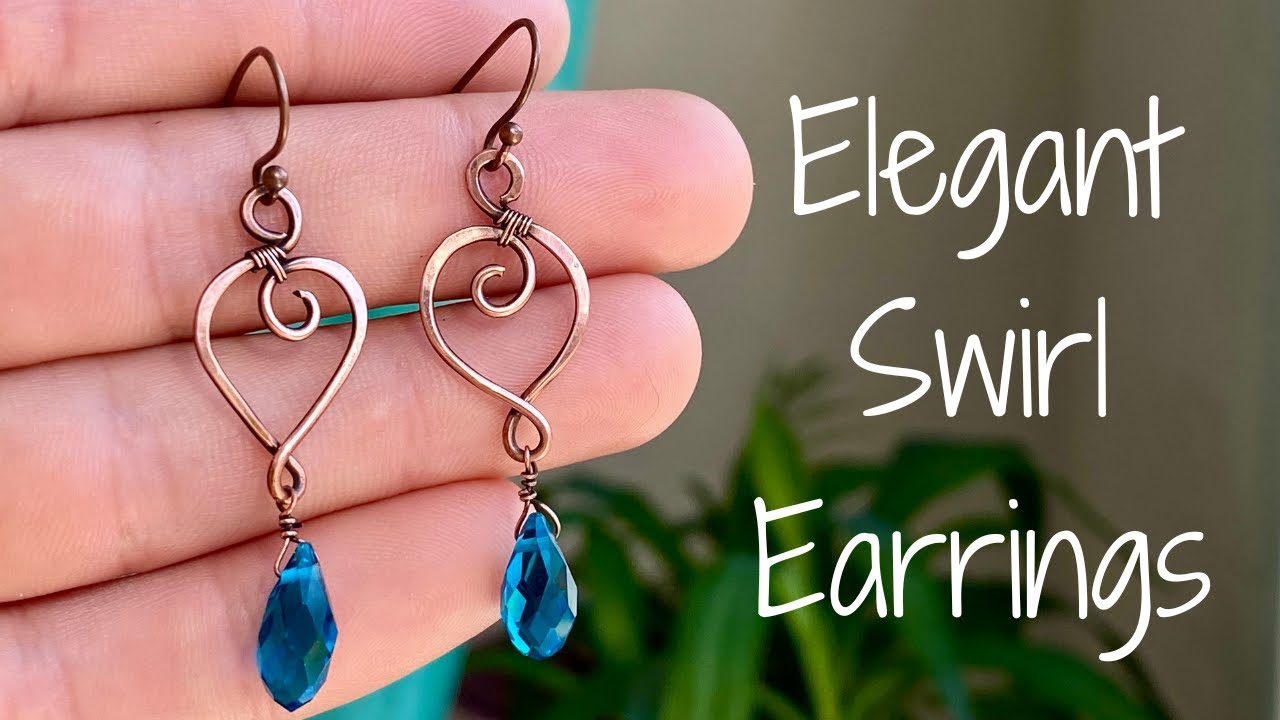 Elegant Swirl Earrings - Jewelry Making Tutorial for Beginners