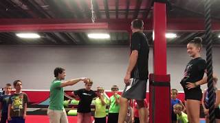 Demonstrating The Ninja Squad Course Mga Gymnastics