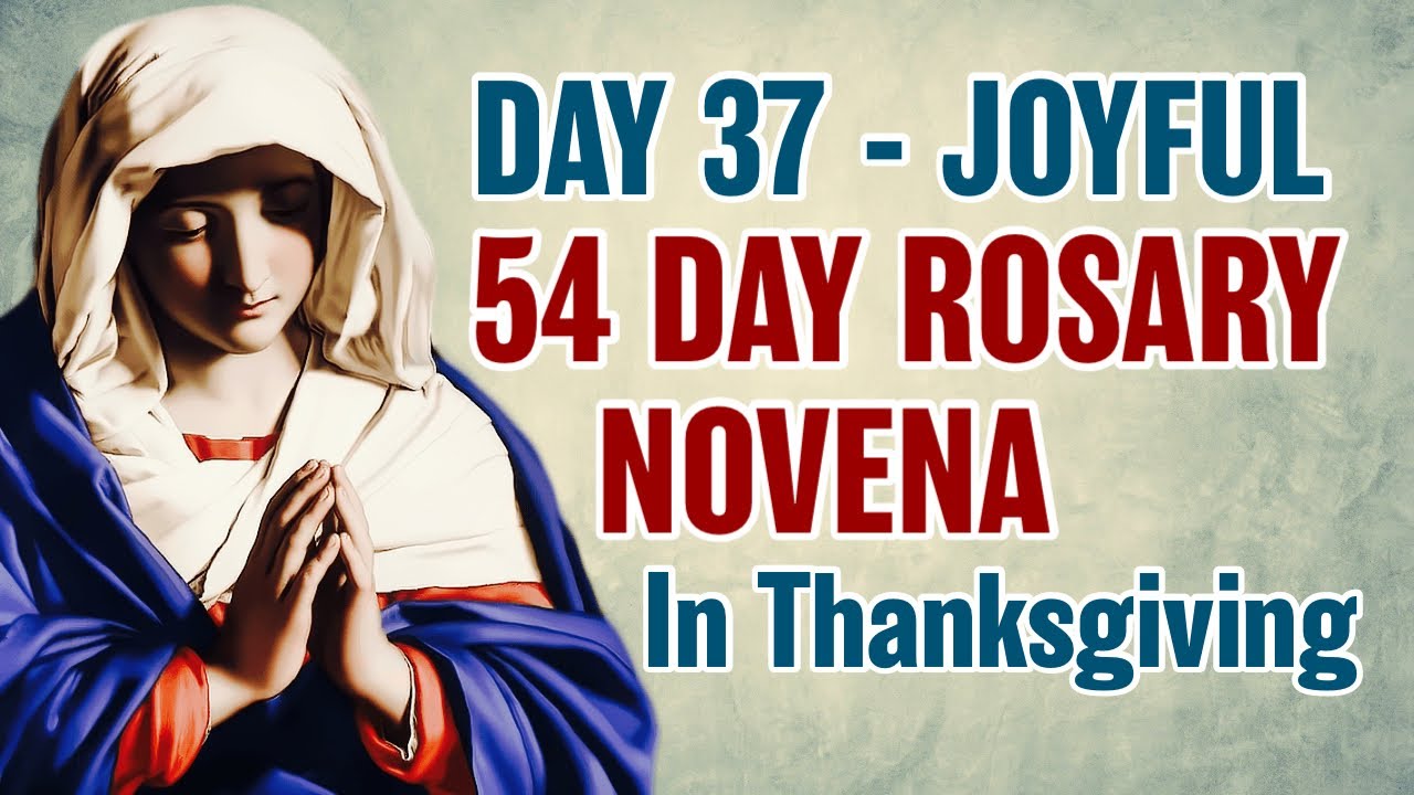 54 Day Rosary Novena Day 37 💙Joyful Mysteries - YouTube