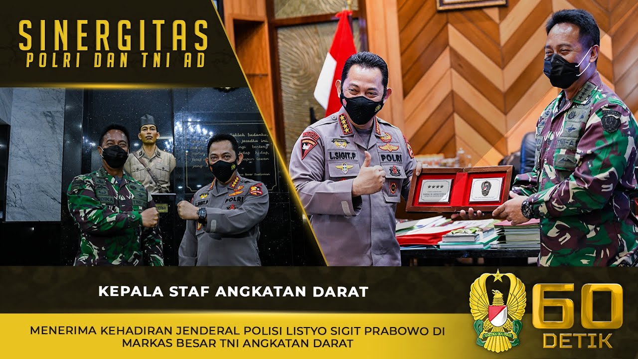 Kasad Menerima Kehadiran Jenderal Polisi Listyo Sigit Prabowo di Mabesad