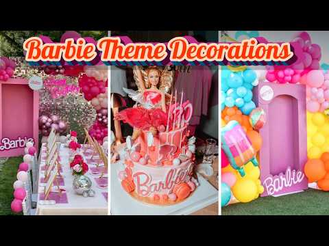 147+ Barbie Birthday Party Decorations Ideas 2025 Pretty in Pink DIY Barbie Theme Party Supplies