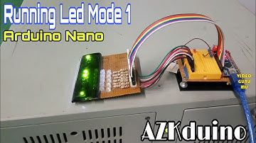 Lampu LED Berjalan Keren / Running LED Simple Menggunakan Arduino Nano Mode 1 Of 30