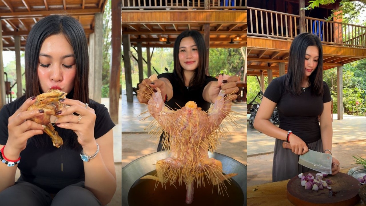 Amazing cooking deep fried chicken braised recipe