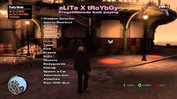 GTA IV Original XMC Mod Menu