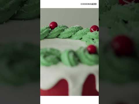 🎄 코코넛 레드벨벳 케이크 Christmas Coconut Red <strong>Velvet</strong> Cake #<strong>Shorts</strong>