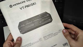 Уникальная видео дека из 1989 года Hitachi VTP60 (GK) | Видеоплеер с функцией записи