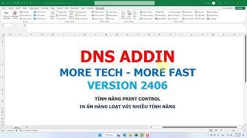 Tính năng Print Control trong DNS Addin 2406 - Cài đặt trang in và ẩn giãn dòng