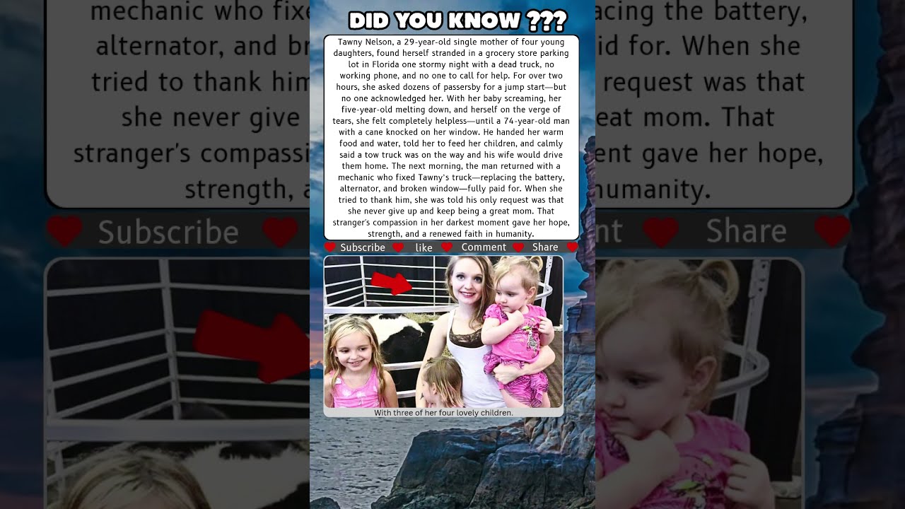 Single Mom Stuck In Rain With 4 Kids An Elderly Stranger Saves The Day