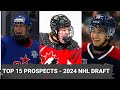 Top 15 prospects  2024 nhl draft  midseason top32  part 2  scouting reports  highlights