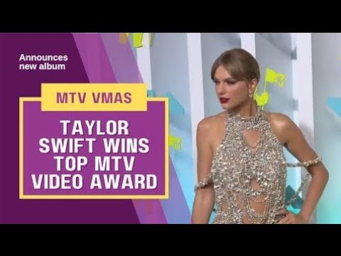 Taylor Swift wins top MTV video award, announces new album