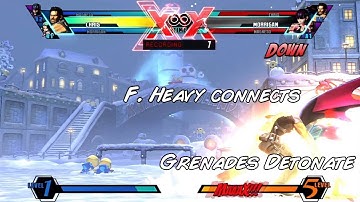 UMvC3 - Hyperless Cross Assault Glitch Setup with Chris - Tutorial