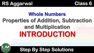 Whole Numbers | Class 6 Exercise 3A Introduction | RS Aggarwal | Learn Maths