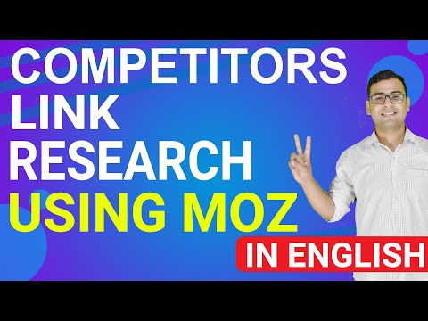 How to Research Competitor Backlinks Using Moz Intersect Tool |  Explained in English