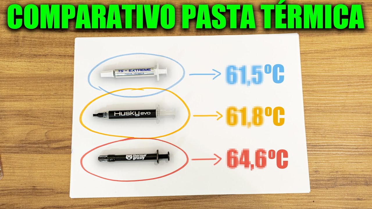 COMPARATIVO DE PASTA TÉRMICA, QUAL SE DA MELHOR? - YouTube