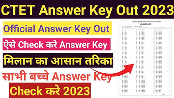 CTET 2023 Answer key se Language 1 और Language 2 kaise milaye | How to check language in ctet | ctet