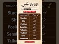 Personality Words in English with Urdu | Slacker, Shy, Positive & More #vocabulary #shorts