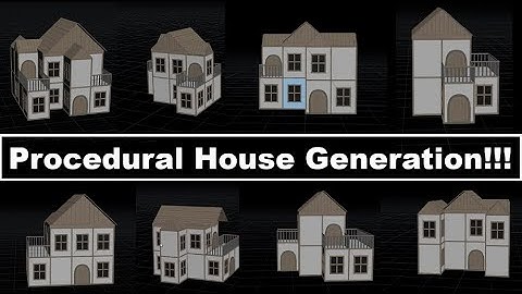 Houdini 18 - Procedural House Generation || Procedural Modeling || SideFX Houdini