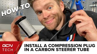 How To Install A Compression Plug Into A Carbon Steerer Tube | GCN Tech Monday Maintenance screenshot 1