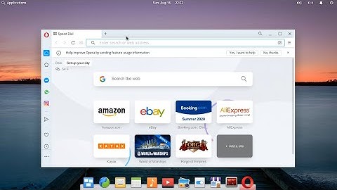 Install Opera Browser In Elementary OS 5 - Activate VPN