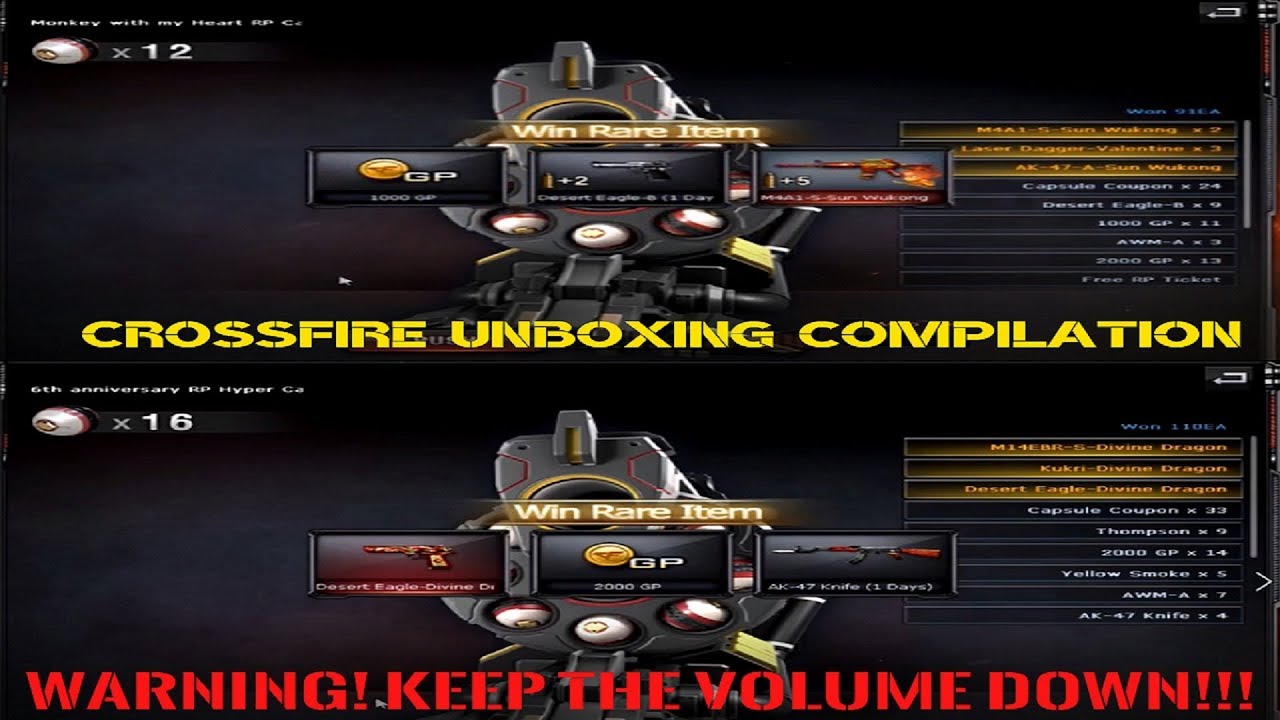 CrossFire Europe: Capsule Unboxing Reactions Compilation | WARNING! VOLUME DOWN |