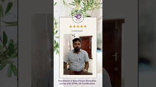 Bach Flower Remedies Foundation  Course with IPHM,UK certification