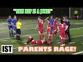 ANGRY Parents RAGE at HARD HITTING u21 Game! "This ref is a JOKE!"