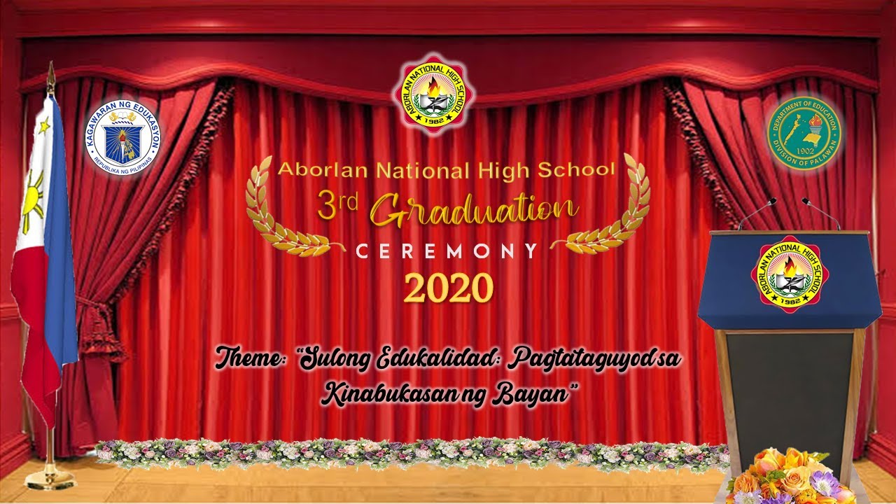 Aborlan NHS 1st Virtual Graduation